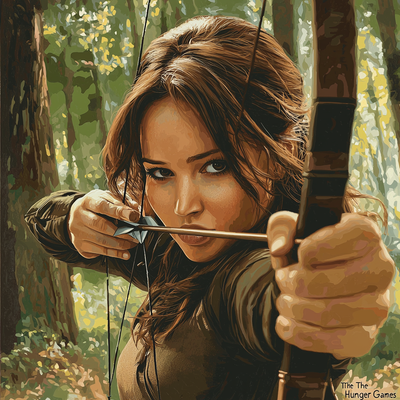 Jennifer Lawrence: The Katniss Fire Within Paint By Numbers