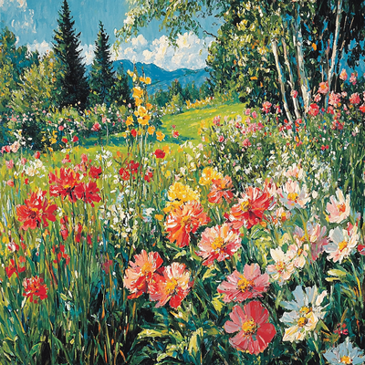 Claude Monet Inspired Eternal Garden Painting By Numbers Kit