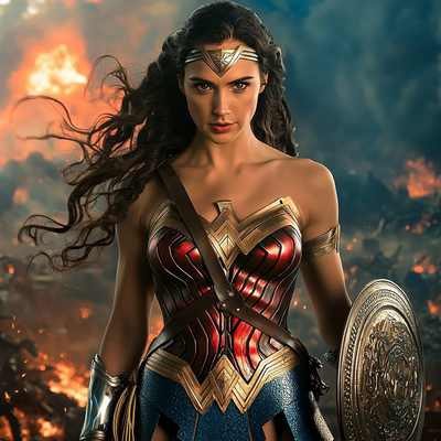 Gal Gadot: The Iconic Wonder Woman's Brilliance Number Painting