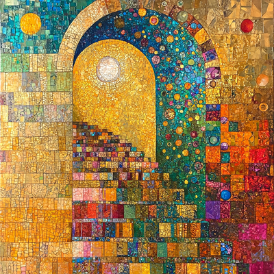 Gustav Klimt Inspired Mosaic Fantasy Paint By Number