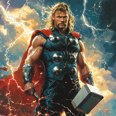 Chris Hemsworth: The Thunderous Legacy Of Thor Paint By Numbers Art