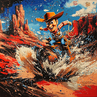 Woody's Cowboy Rodeo - Disney Inspired Paint By Numbers Art