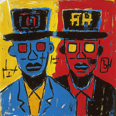 Jean-Michel Basquiat Inspired Basquiat's Urban Melody Paint By Number