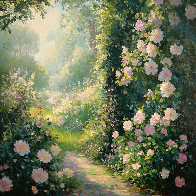 Monet Inspired Mystical Garden Serenity Number Painting