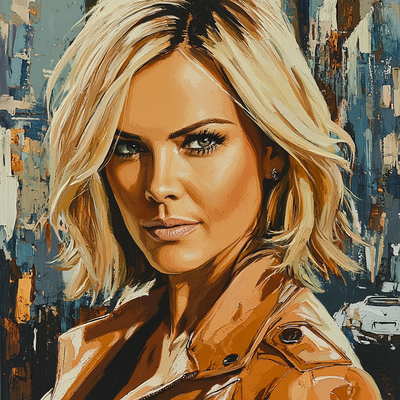 Charlize Theron: The Fierce Warrior Of Modern Cinema Paint By Numbers Art