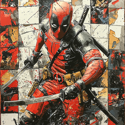 Ryan Reynolds: The Quirk And Charm Of Deadpool Number Painting