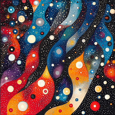 Yayoi Kusama Inspired Intergalactic Odyssey Paint By Numbers Kits