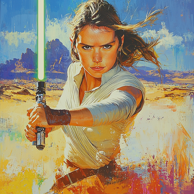 Daisy Ridley: The Brave Legacy Of Rey Paint By Numbers Art