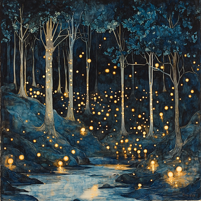 Edward Munch Inspired Mystical Woodland DIY Paint By Numbers