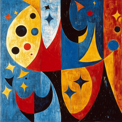 Joan Miró Inspired Dreamy Daydreams Painting By Numbers Kit