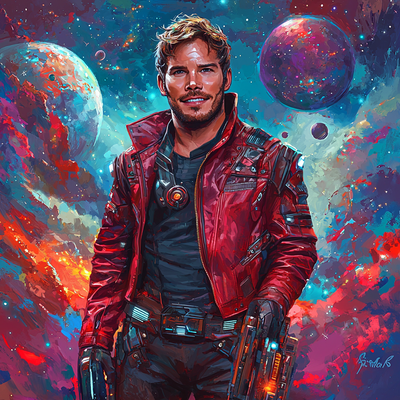 Chris Pratt: Adventures With The Galactic Star-Lord Paint By Numbers