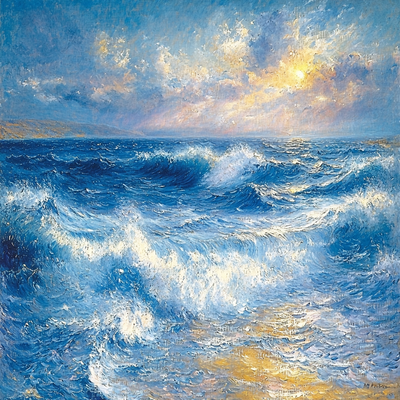 J.M.W. Turner Inspired Waves Of Emotion Paint By Number