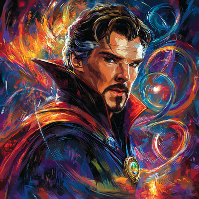 Benedict Cumberbatch: The Enigmatic Sorcerer Of Cinema Paint By Numbers Art