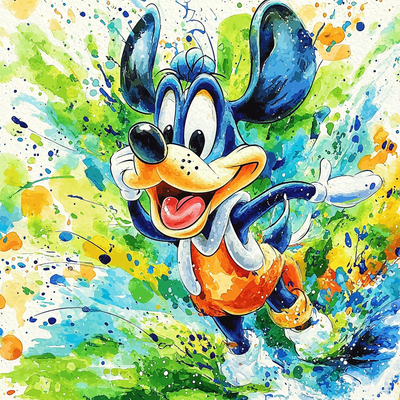 Goofy's Silly Adventure - Disney Inspired Paint By Numbers Art