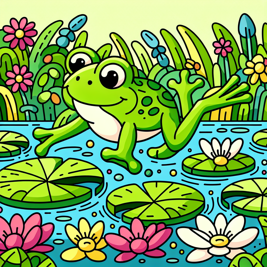 Dancing Frog - DIY Painting By Numbers Kit | Artistry Rack