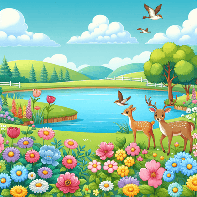 Colorful Nature Explorers Number Painting