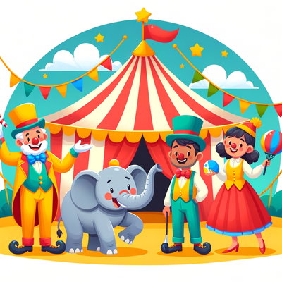 Cheery Circus Fun Numbered Painting Kits