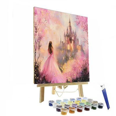 Sleeping Beauty Aurora's Dream Castle - Disney Inspired Painting Number Kit