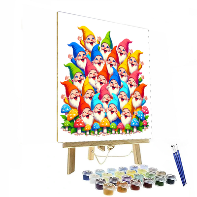 Giggly Garden Gnomes Paint By Numbers Kits