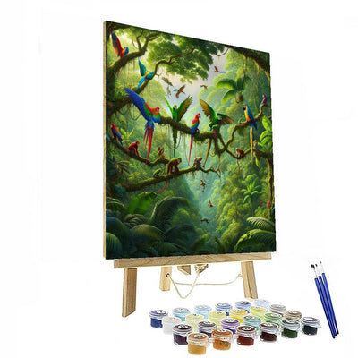 Tropical Rainforest Respite Paint By Numbers