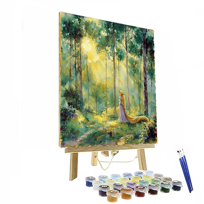 Rapunzel's Forest Retreat - Disney Inspired Paint By Color