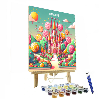 Charming Candy Castle Paint By Numbers Kits