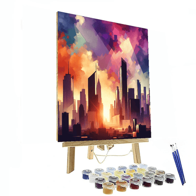 Inspiring Urban Skyline Paint By Number