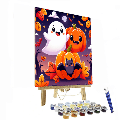 Spooky Halloween Friends DIY Paint By Numbers