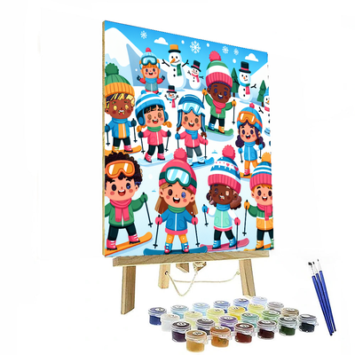 Jovial Winter Sports Paint By Numbers Kits