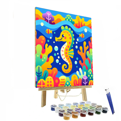 Joyful Seahorse Paint By Numbers