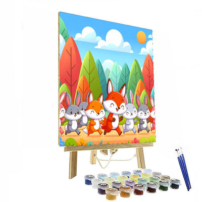 Woodland Creature Parade Paint By Numbers Kits