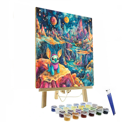 Stitch's Galactic Fun - Disney Inspired Painting By Numbers Kit