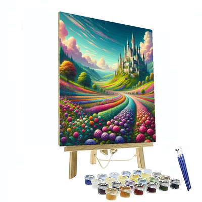 Fantasy Castle Landscape Paint By Number