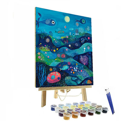 Miro Inspired Surreal Underwater World Paint By Numbers Kits