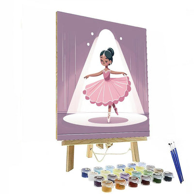 Twirling Ballerina Number Painting