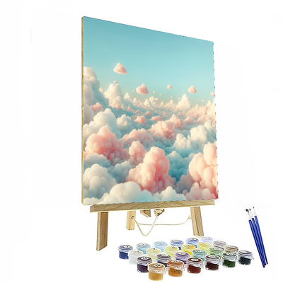 Marshmallow Skies Number Painting