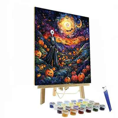 Jack Skellington's Spooky Celebration - Disney Inspired Painting By Numbers Kit