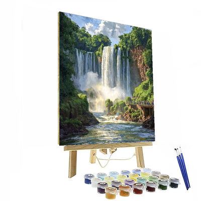 Iguazu Falls Paint By Color