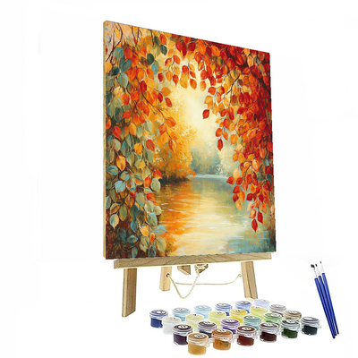 Pierre-Auguste Renoir Inspired Vibrant Autumn Foliage  Paint By Numbers Kits