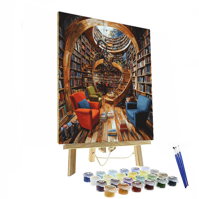 The Last Bookstore Painting Number Kit