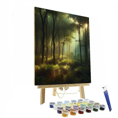 Whispering Woods At Dawn DIY Paint By Numbers