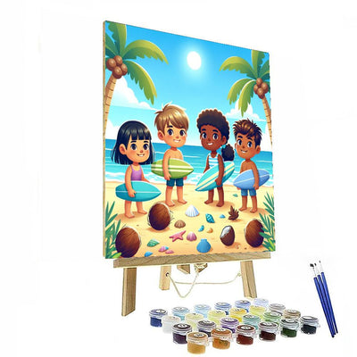 Sunny Island Adventure Painting Number Kit