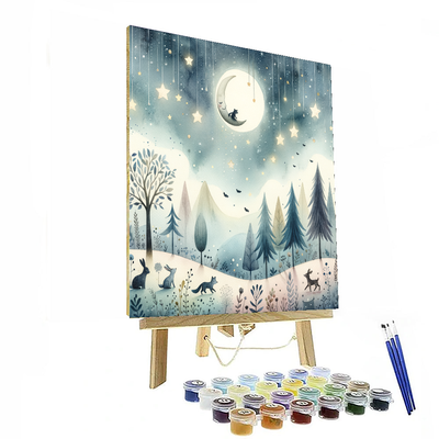 Charming Moonlit Night Paint By Numbers Kits