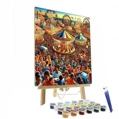 Vibrant Carnival Adventure Paint By Numbers Art