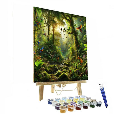 Exotic Rainforest Habitat Paint By Numbers Art