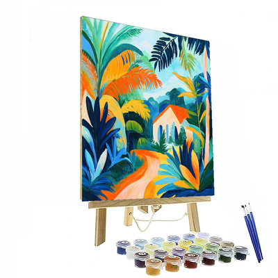 Henri Matisse Inspired Modernist Tropical Delight  Paint By Numbers Art