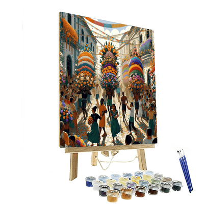 The Flower Festival - Colombia Numbered Painting Kits