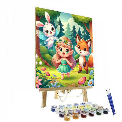 Cute Woodland Fairy Tale Painting By Numbers Kit