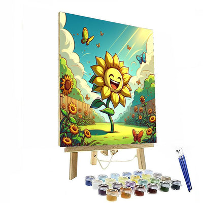 Joyful Summer Sunflower DIY Paint By Numbers