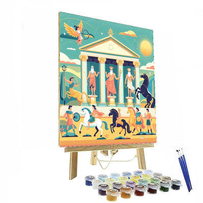 Ancient Greek Myths With Gods And Heroes Paint By Numbers Art